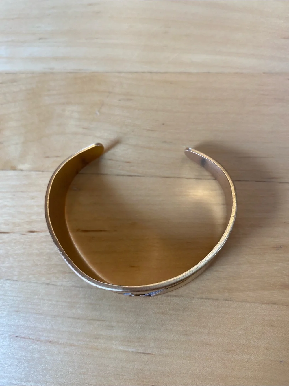 Alex and Ani Gold Tone Wonder Woman Logo Cuff Bracelet